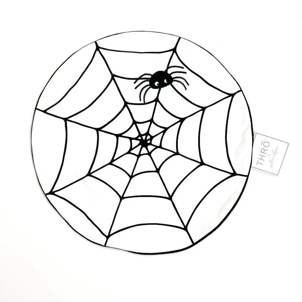 NWT THRO by Marlo Lorenz Sutton Spider Web Pillow Cover 18